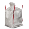 Hvit Standard Big Bag med lukket topp, 1250 kg, 810 liter, 90 x 90 x 100 cm