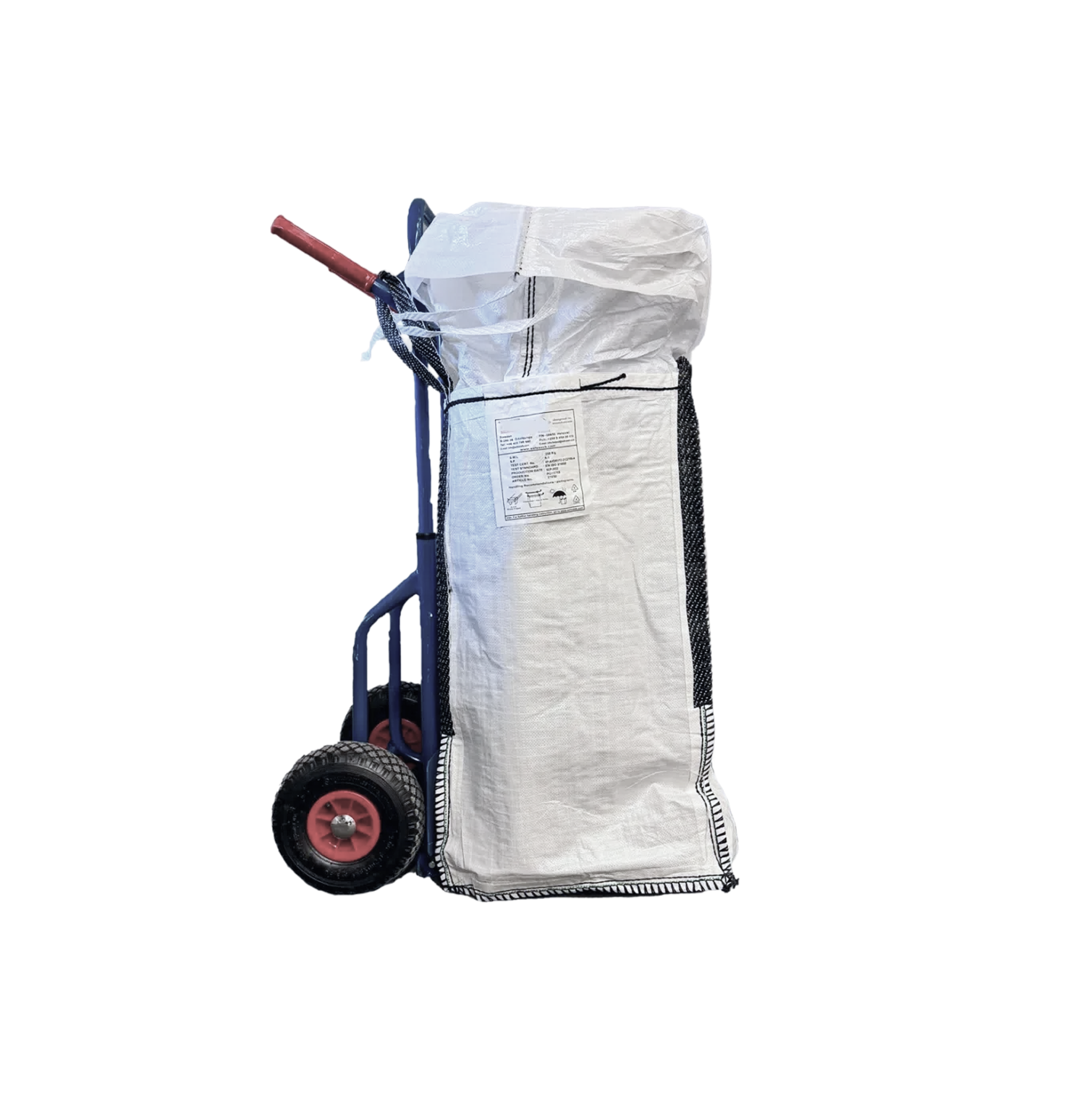 Trallesekk Big Bag, 45 x 45 x 80 cm, 160 liter, 250 kg maksbelastning, topp skjørt for å lukke - Image 2